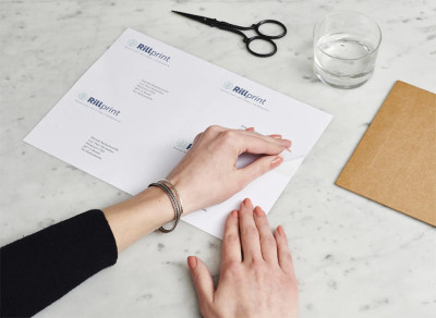 rillprint Etiquette universelle, 105 x 37 mm, blanc