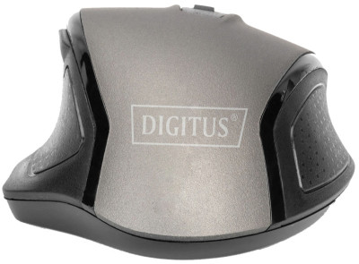 DIGITUS Souris optique Ergonomic, 6 boutons, noir/gris