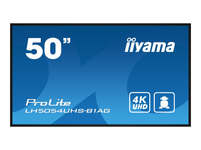 Iiyama : 50 3840X2160 4K UHD IPS PANEL (DISPLAYPORT DVI HDMI) 500