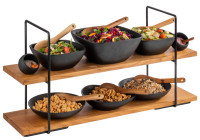 APS Etagère PERFECTO LARGE, 2-stufig, eiche: Höhe: 405 mm APS Etagère PERFECTO LARGE, 2-stufig, eiche: Höhe: 405 mm