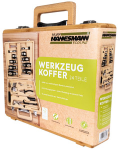 BRÜDER MANNESMANN Jeu d'outils ECOLINE, mallette, 24 pièces