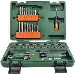 BRÜDER MANNESMANN Jeu de tarauds, mallette de 40 pièces BRÜDER MANNESMANN Jeu de tarauds, mallette de 40 pièces