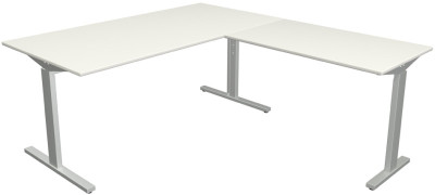 kerkmann Schreibtisch Form 2 mit Anbau, (B)1.600 mm, eiche