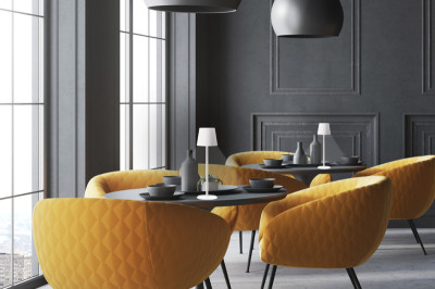 Securit Lampe de table à LED sans fil FELINE, noir