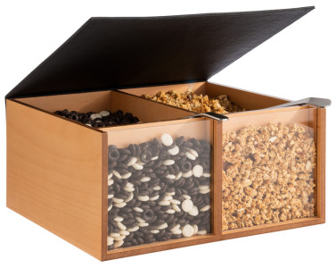 APS Buffetbox TOAST BOX, 360 x 335 x 175 mm, eiche dunkel