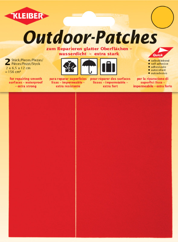 KLEIBER Outdoor-Patches, selbstklebend, 65 x 120 mm, oliv