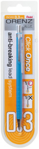 Pentel Druckbleistift ORENZ, 0,3 mm, hellblau