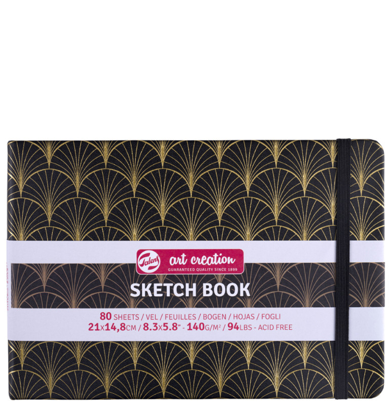 Carnet croquis A4 (21x29,7cm) - 80 feuilles - noir - Royal Talens