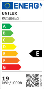 UNiLUX LED-Tischleuchte STRATA, Klemmfuß, schwarz