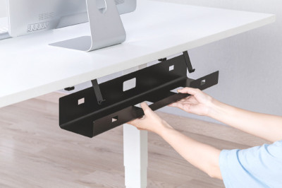 DIGITUS Goulotte passe-câble sous le bureau, noir