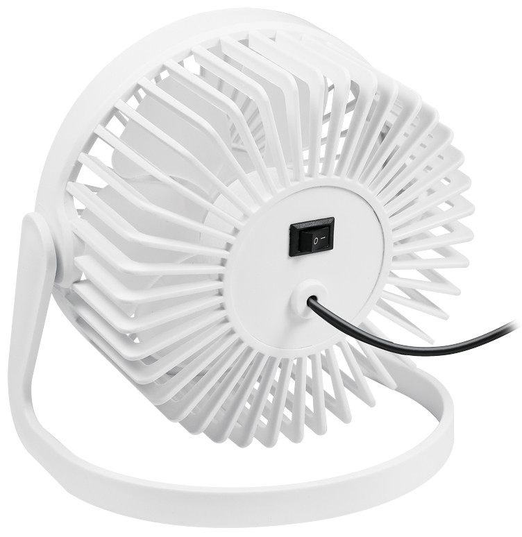 LogiLink Ventilateur de bureau USB, 30 dB, blanc