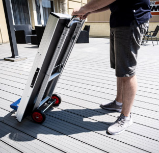 BRÜDER MANNESMANN diable de transport en alu, capacité de
