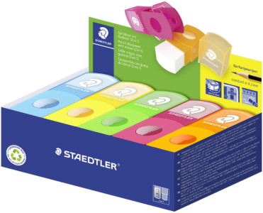 STAEDTLER Combi gomme - taille-crayon 511 SE, présentoir