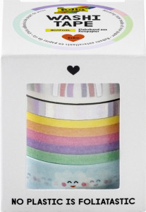 folia Deko-Klebeband Washi-Tape HOTFOIL RAINBOW CLOUDS, 4er