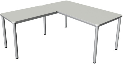 kerkmann Bureau PRIME avec extension, (L)1.600 mm, blanc