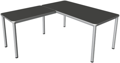 kerkmann Schreibtisch PRIME mit Anbau, (B)1.800 mm,lichtgrau