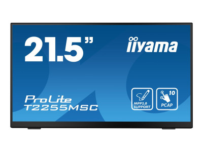 Iiyama : T2255MSC-B1 21.5IN IPS FHD CAPACITIVE TOUCH/HDMI/DP/2USB