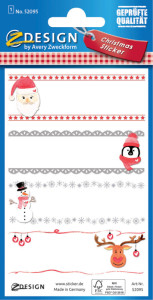 AVERY Zweckform ZDesign Sticker pour cadeau de Noel 