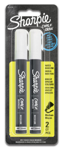 Sharpie Marqueur craie, blister de 2, blanc