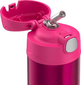 THERMOS Gourde isotherme FUNTAINER Straw Bottle, rose