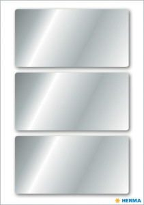 HERMA Sticker de Noël, rectangulaire, 26 x 54 mm, argent