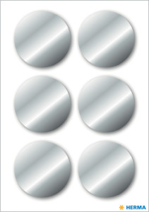 HERMA Sticker de Noël, rectangulaire, 34 x 67 mm, argent