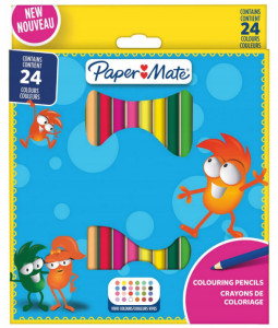 Paper:Mate Crayons de couleur Kids Colouring, blister de 12