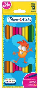 Paper:Mate Crayons de couleur Kids Colouring, blister de 12