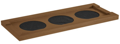 APS Planche de buffet pour carafes, chêne naturel