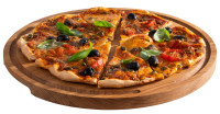 APS Planche de service à PIZZA, diamètre: 240 mm, chêne APS Planche de service à PIZZA, diamètre: 240 mm, chêne