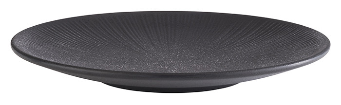 APS Assiette plate NERO, diamètre: 420 mm, noir