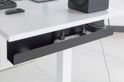 DIGITUS Goulotte passe-câble sous le bureau, noir