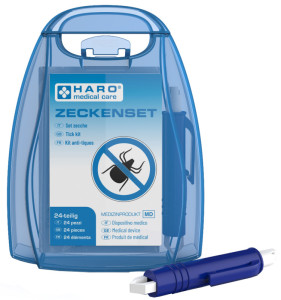 HARO Kit anti-tiques, 24 pièces, boîte de transport bleue