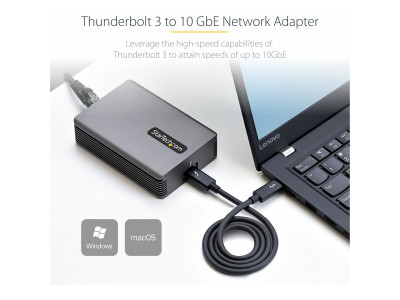 Startech : THUNDERBOLT 3 TO RJ45 10G NIC THUNDERBOLT 3 TO ETHERNET ADAPTE