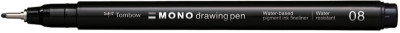 Tombow Feutre fin MONO drawing pen, largeur de tracé 02