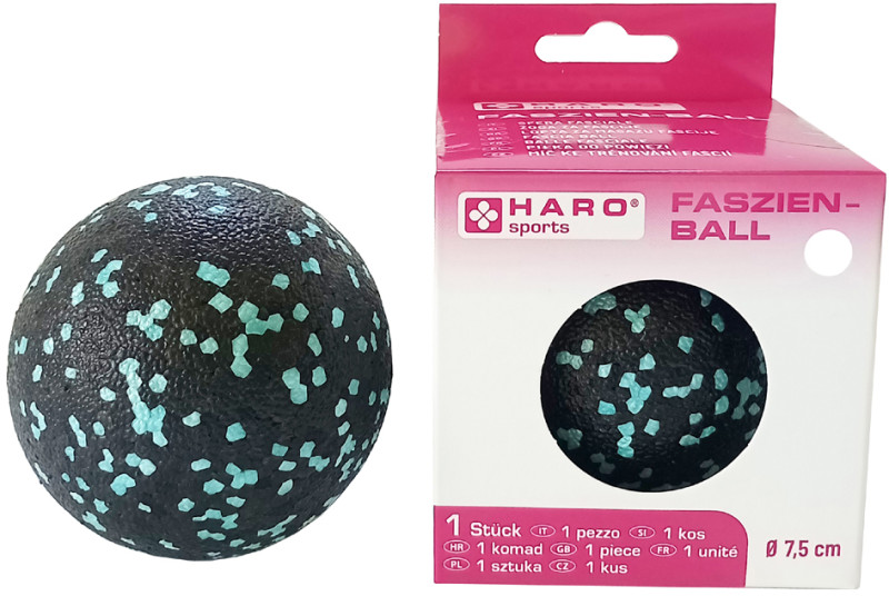 HARO Balle de massage pour fascias, noir/menthe