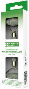 HARO Rouleau de massage facial, en jade, vert