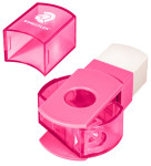 STAEDTLER Combi gomme - taille-crayon 511 SE, rose fluo