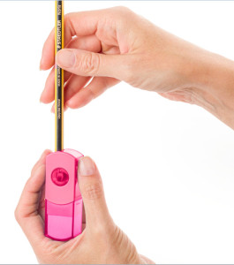 STAEDTLER Combi gomme - taille-crayon 511 SE, rose fluo