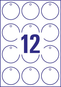 AVERY Zweckform Etiquette américaine, film, mat, blanc