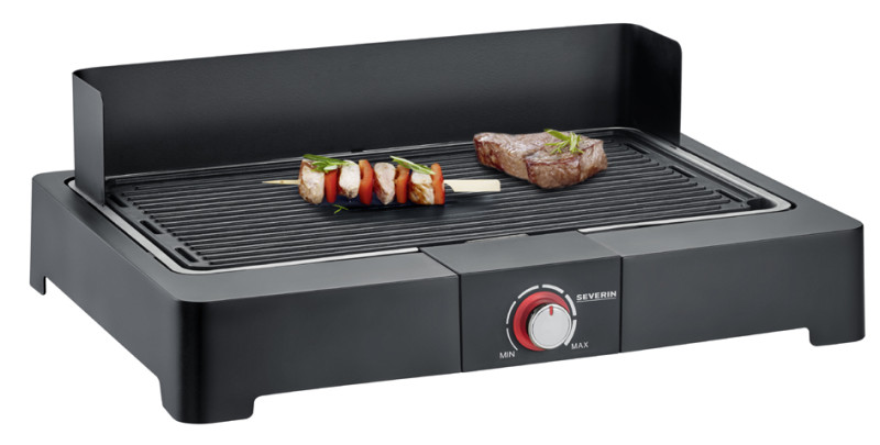 SEVERIN Grill de table PG 8567, avec plaque de grill, noir