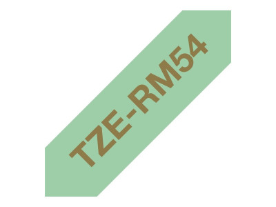 Brother : 24MM GOLD / MINT GREEN RIBBON tape