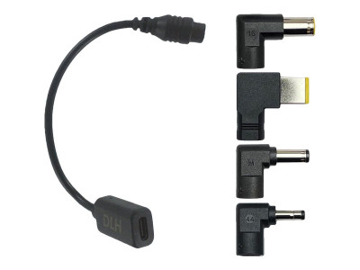 DLH : USB-C ADAPTER (F) TO CHARGING TIP (M) LENOVO LAPTOP COMPUTERS