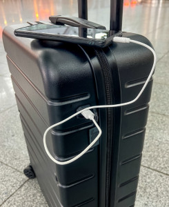 JSA Trolley de voyage, en ABS recyclé à 50%, taille S, noir