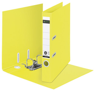 LEITZ Classeur Recycle, 180 degrés, 80 mm, jaune