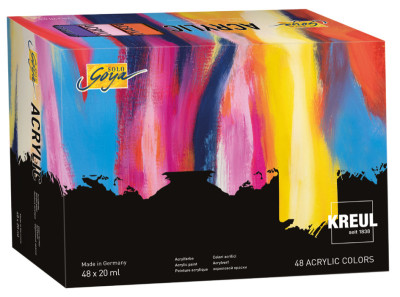 KREUL Peinture acrylique SOLO Goya Acrylic, 20 ml, set de 48