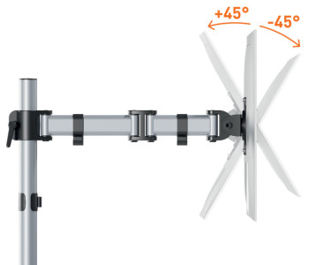 DURABLE Monitorhalterung SELECT für 1 Monitor, Klemme