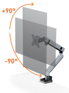 DURABLE Monitorarm SELECT PLUS, für 1 Monitor, Klemme