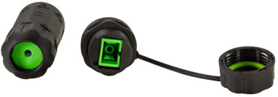 LogiLink Coupleur fibre optique avec bouchon de protection/