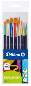 Pelikan Set de pinceaux Premium, 8 pièces, assorti